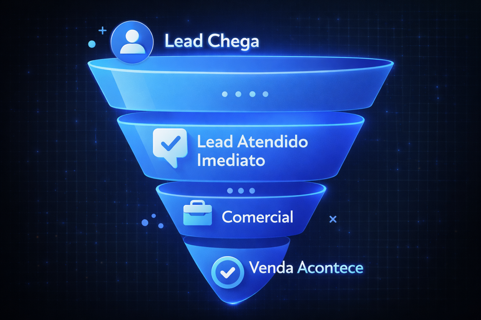 Depois — operação estruturada pela Merkai